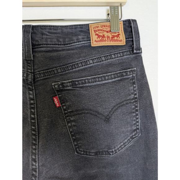 Levi’s Superlow Bootcut Low Rise Faded Black Stretch Denim Jeans Women Size 29 - Picture 8 of 14
